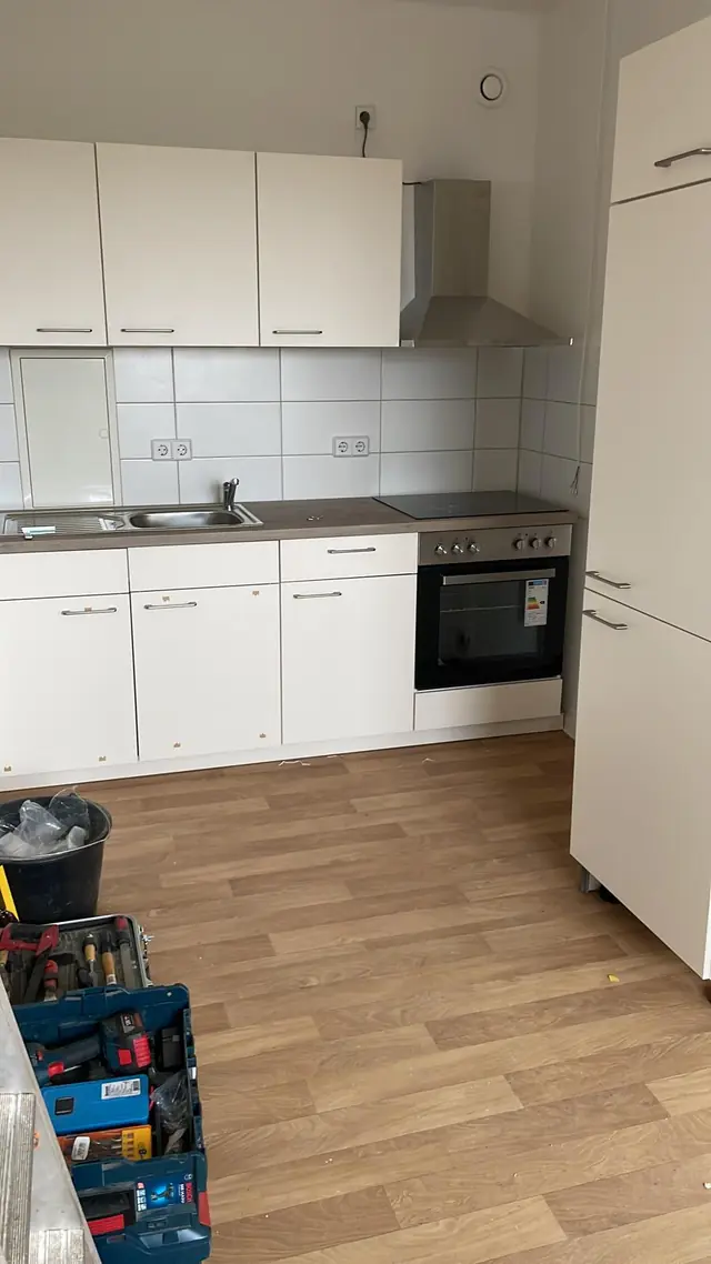 Küche im Aufbau